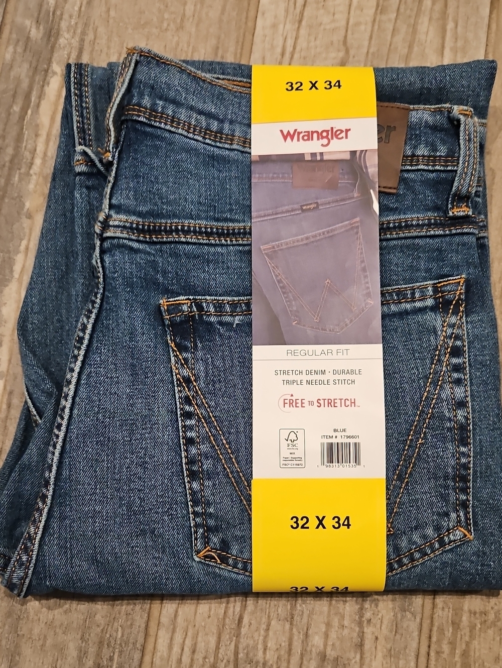 Wrangler Straight Leg Jeans - Blue
